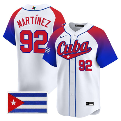 Men's Team Cuba World Baseball Classic Vapor Premier Jersey - 2026 Roster - All Stitched