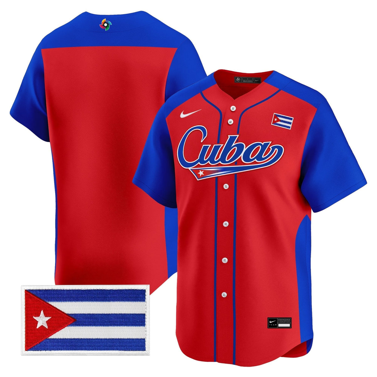 Men's Team Cuba World Baseball Classic Vapor Premier Jersey - 2026 Roster - All Stitched