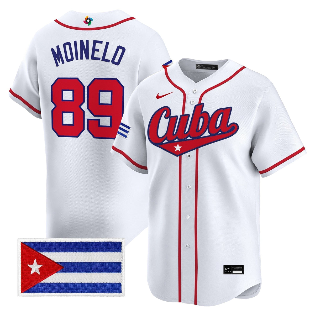 Men's Team Cuba World Baseball Classic Vapor Premier Jersey - 2026 Roster - All Stitched