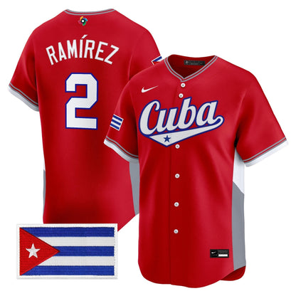 Men's Team Cuba World Baseball Classic Vapor Premier Jersey - 2026 Roster - All Stitched