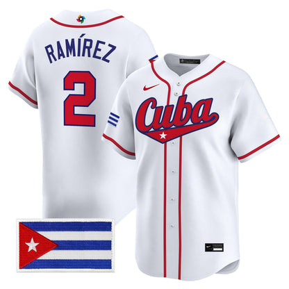 Men's Team Cuba World Baseball Classic Vapor Premier Jersey - 2026 Roster - All Stitched