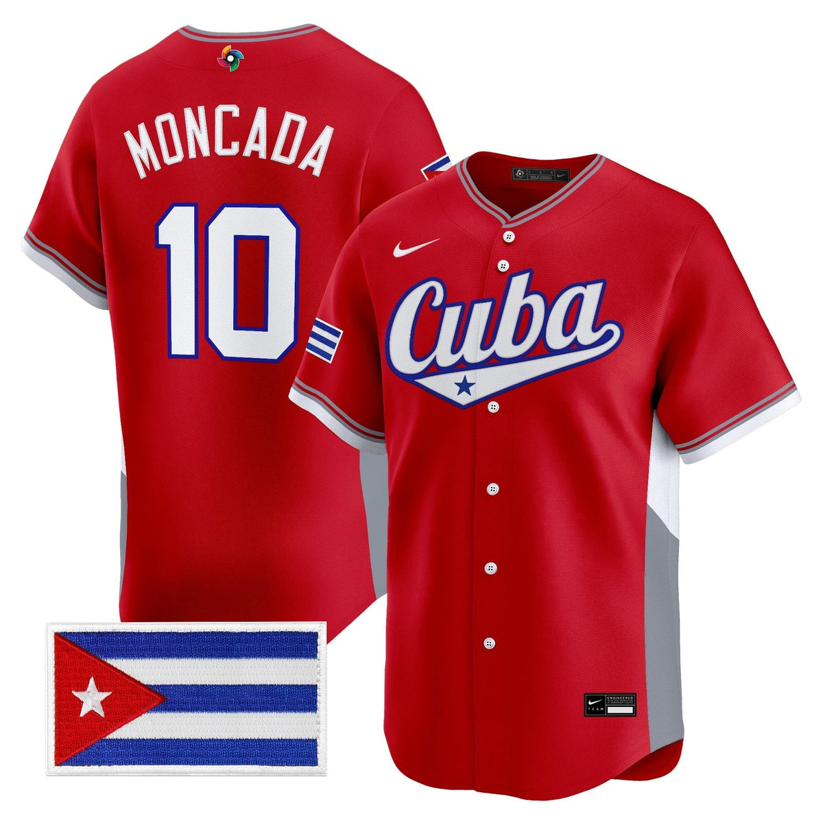 Men's Team Cuba World Baseball Classic Vapor Premier Jersey - 2026 Roster - All Stitched