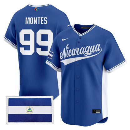 Men's Team Nicaragua 2026 World Baseball Classic Vapor Premier Jersey - All Stitched