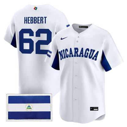 Men's Team Nicaragua 2026 World Baseball Classic Vapor Premier Jersey - All Stitched
