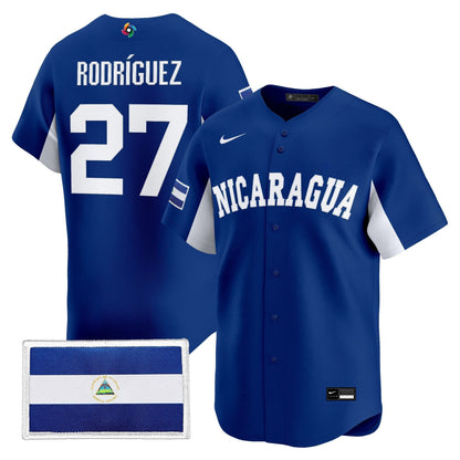 Men's Team Nicaragua 2026 World Baseball Classic Vapor Premier Jersey - All Stitched