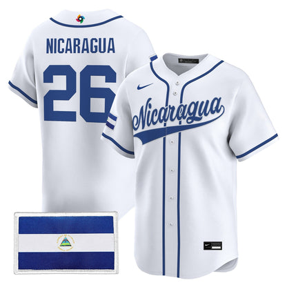 Men's Team Nicaragua 2026 World Baseball Classic Vapor Premier Jersey - All Stitched