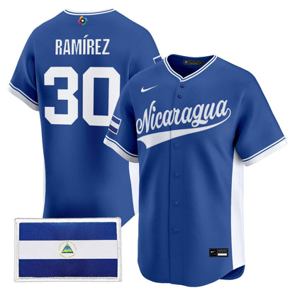 Men's Team Nicaragua 2026 World Baseball Classic Vapor Premier Jersey - All Stitched