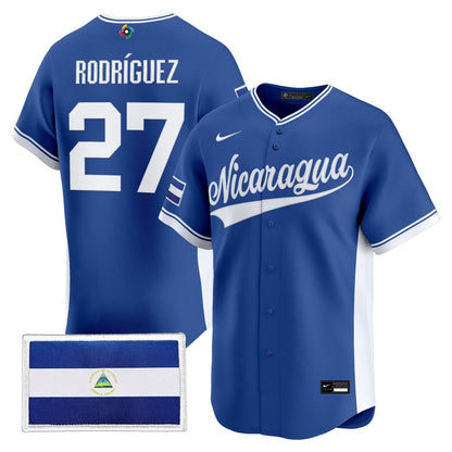 Men's Team Nicaragua 2026 World Baseball Classic Vapor Premier Jersey - All Stitched