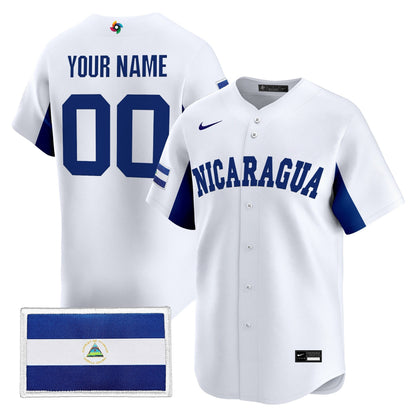 Team Nicaragua 2026 World Baseball Classic Vapor Premier Custom Jersey - All Stitched