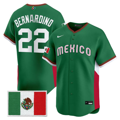 Men's Team Mexico World Baseball Classic Vapor Premier Jersey - 2026 Roster - All Stitched