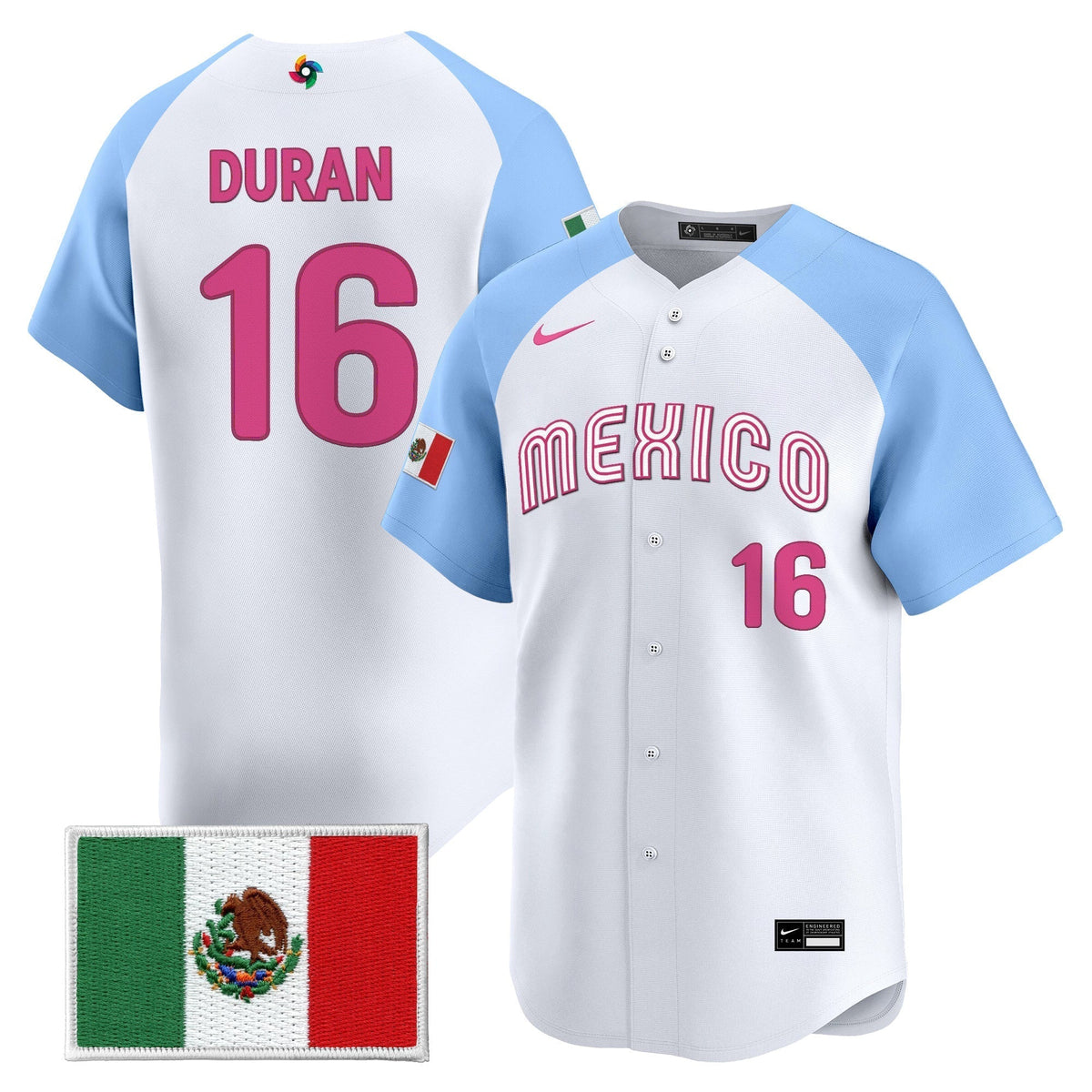 Men's Team Mexico World Baseball Classic Vapor Premier Jersey - 2026 Roster - All Stitched