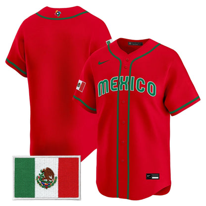 Men's Team Mexico World Baseball Classic Vapor Premier Jersey - 2026 Roster - All Stitched