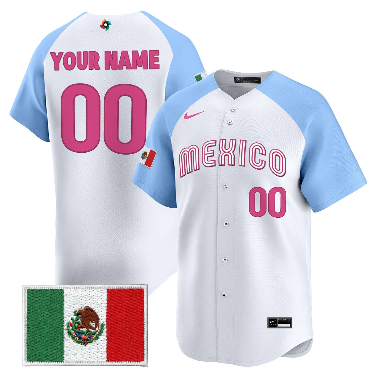 Team Mexico World Baseball Classic Vapor Premier Custom Jersey - 2026 Roster - All Stitched
