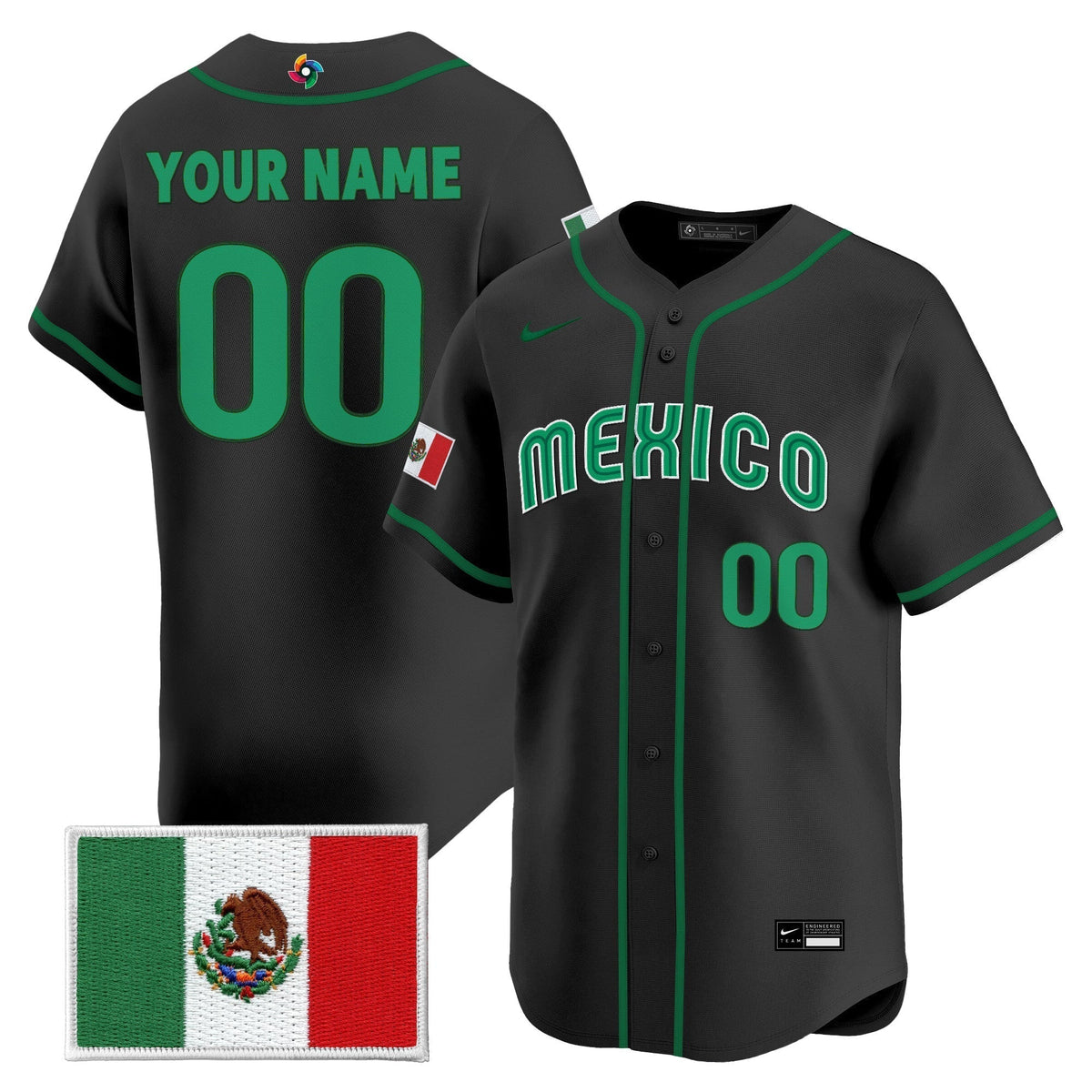 Team Mexico World Baseball Classic Vapor Premier Custom Jersey - 2026 Roster - All Stitched