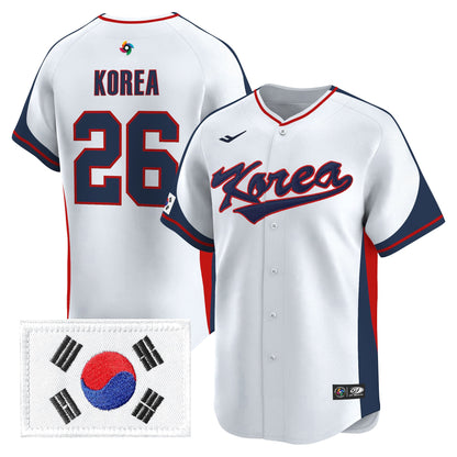 Men's Team Korea 2026 World Baseball Classic Vapor Premier Jersey - All Stitched