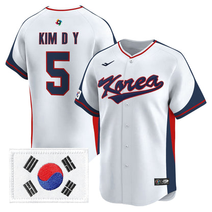 Men's Team Korea 2026 World Baseball Classic Vapor Premier Jersey - All Stitched