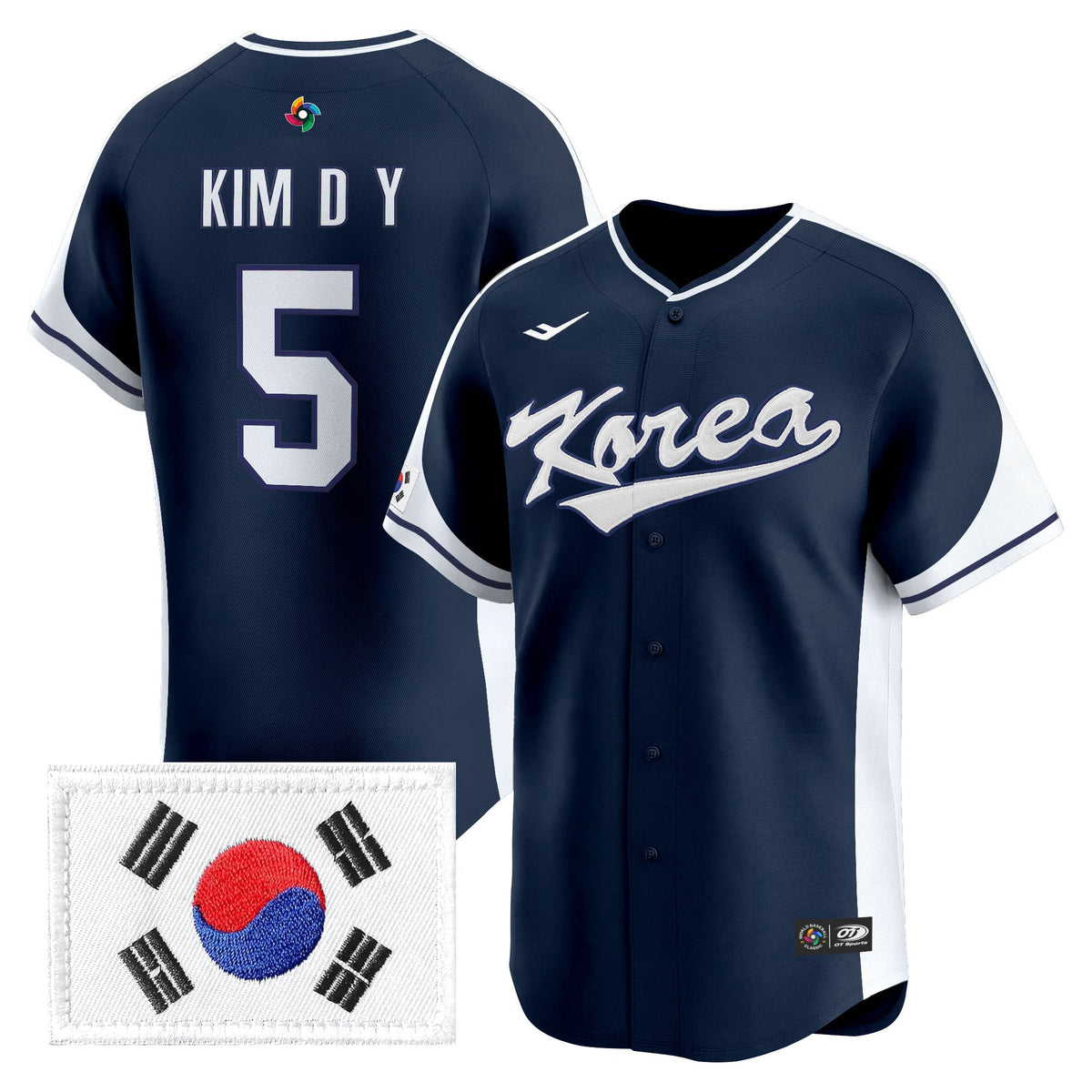 Men's Team Korea 2026 World Baseball Classic Vapor Premier Jersey - All Stitched