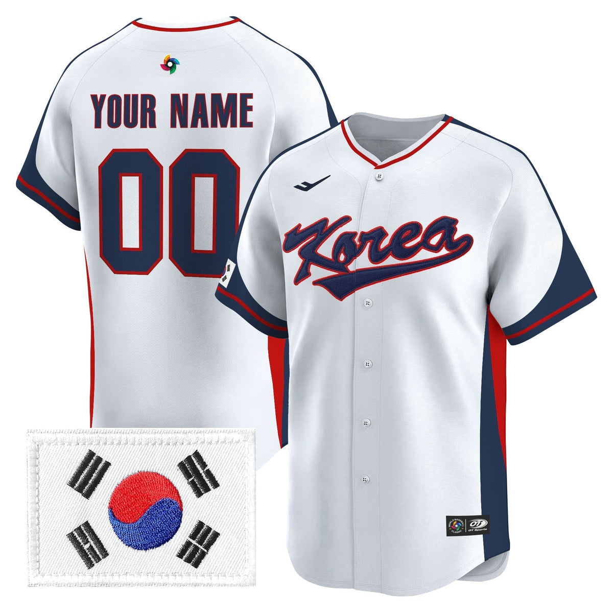 Team Korea 2026 World Baseball Classic Vapor Premier Custom Jersey - All Stitched