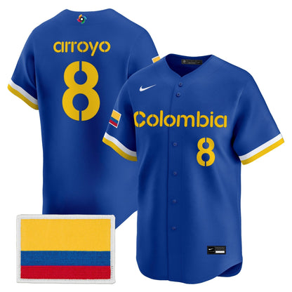 Men's Team Colombia 2026 World Baseball Classic Vapor Premier Jersey - All Stitched