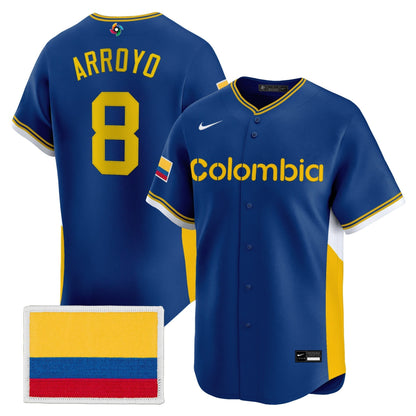 Men's Team Colombia 2026 World Baseball Classic Vapor Premier Jersey - All Stitched