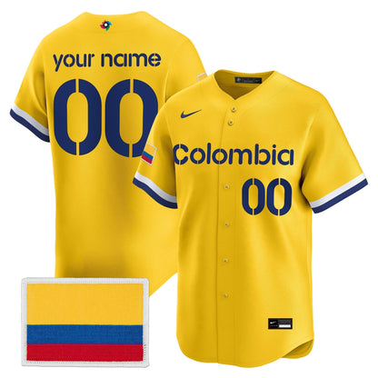 Team Colombia 2026 World Baseball Classic Vapor Premier Custom Jersey - All Stitched