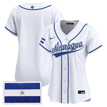 Women's Team Nicaragua 2026 World Baseball Classic Vapor Premier Jersey - All Stitched