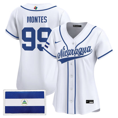 Women's Team Nicaragua 2026 World Baseball Classic Vapor Premier Jersey - All Stitched