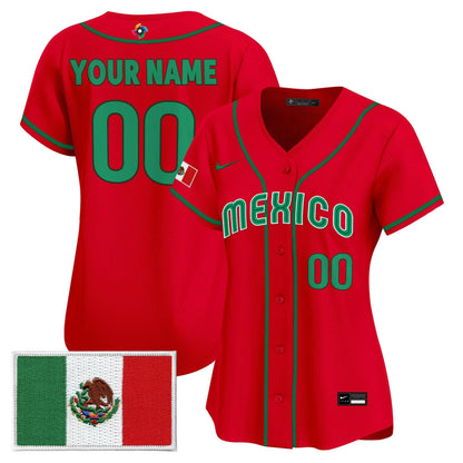 Team Mexico World Baseball Classic Vapor Premier Custom Jersey - 2026 Roster - All Stitched