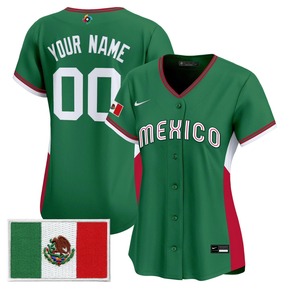 Team Mexico World Baseball Classic Vapor Premier Custom Jersey - 2026 Roster - All Stitched