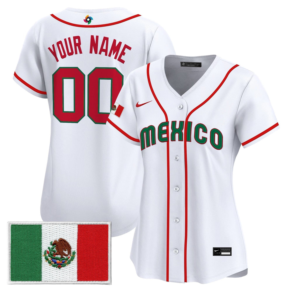 Team Mexico World Baseball Classic Vapor Premier Custom Jersey - 2026 Roster - All Stitched