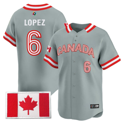 Men’s Team Canada World Baseball Classic Vapor Premier Jersey - 2026 Roster - All Stitched