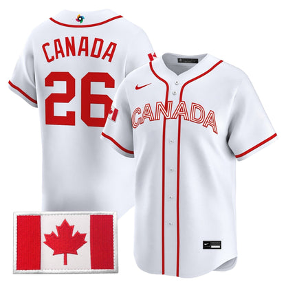 Men’s Team Canada World Baseball Classic Vapor Premier Jersey - 2026 Roster - All Stitched