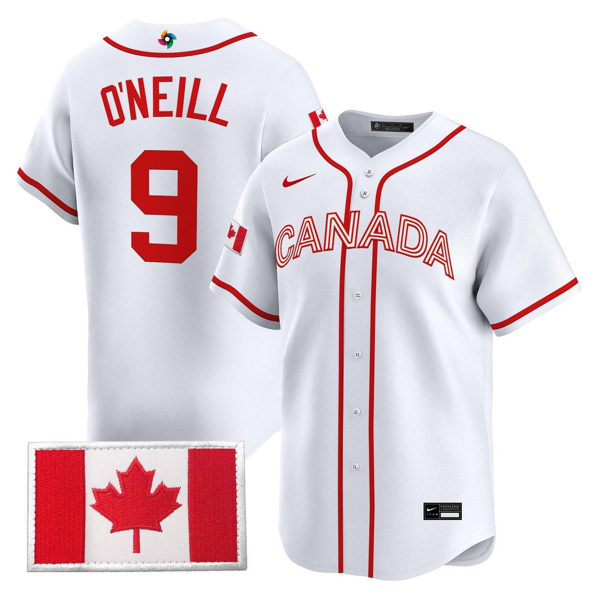 Men’s Team Canada World Baseball Classic Vapor Premier Jersey - 2026 Roster - All Stitched