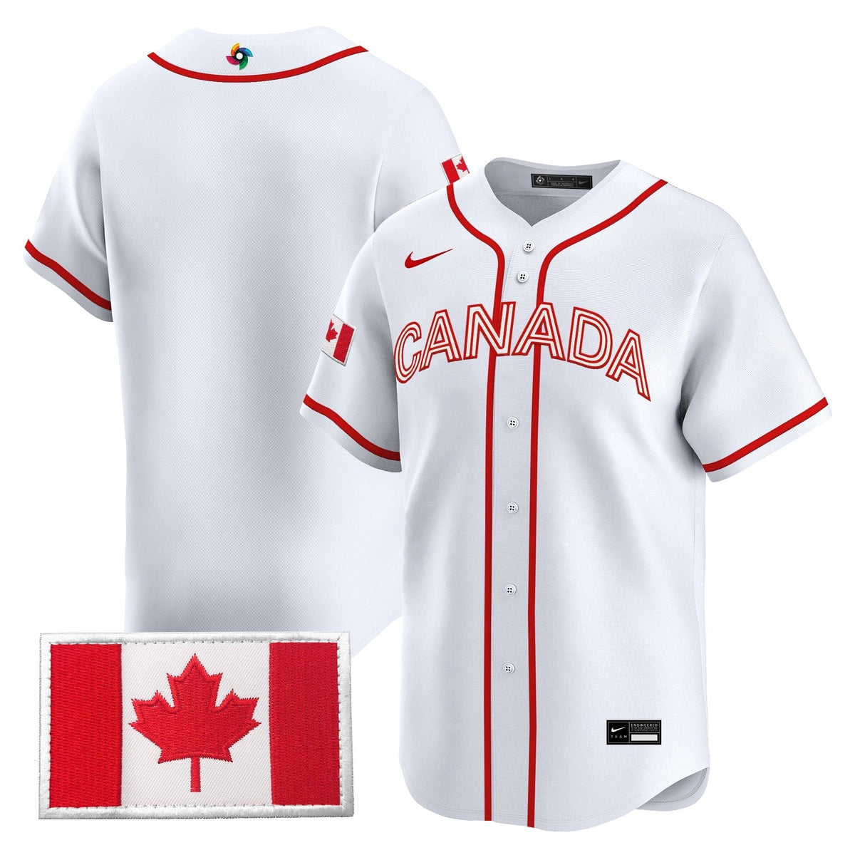 Men’s Team Canada World Baseball Classic Vapor Premier Jersey - 2026 Roster - All Stitched