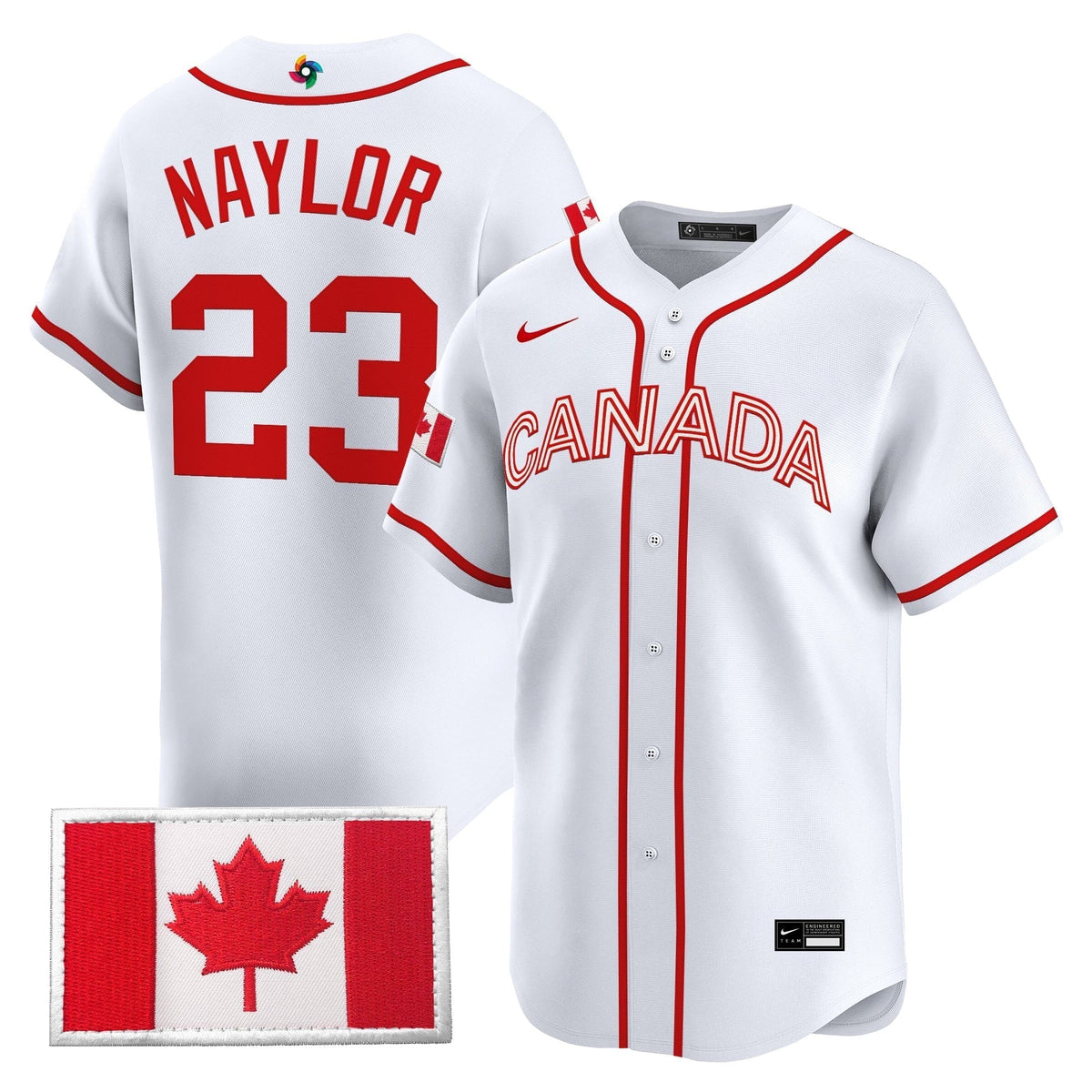 Men’s Team Canada World Baseball Classic Vapor Premier Jersey - 2026 Roster - All Stitched