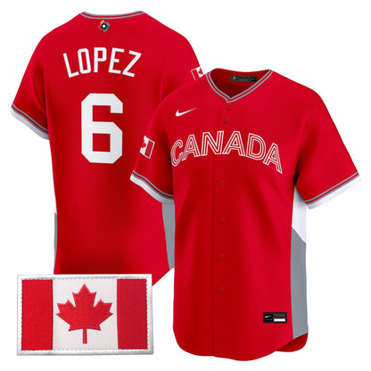 Men’s Team Canada World Baseball Classic Vapor Premier Jersey - 2026 Roster - All Stitched