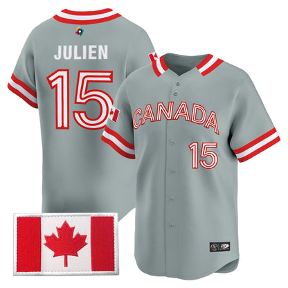 Men’s Team Canada World Baseball Classic Vapor Premier Jersey - 2026 Roster - All Stitched