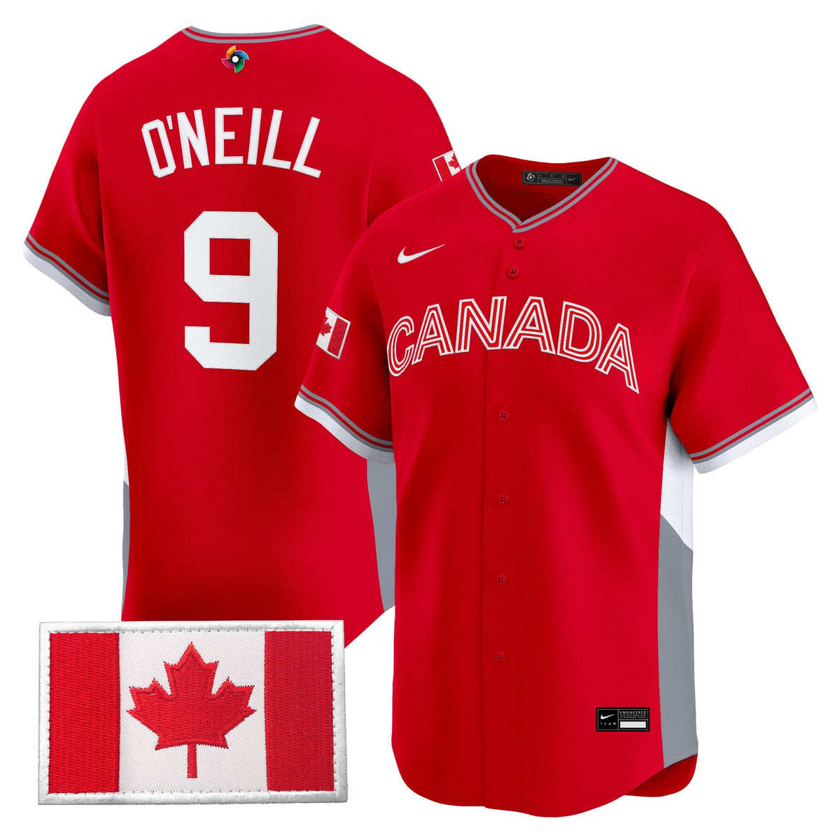 Men’s Team Canada World Baseball Classic Vapor Premier Jersey - 2026 Roster - All Stitched