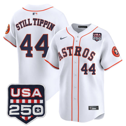 Men’s Houston Astros 250America Patch Vapor Premier Limited Jersey - All Stitched
