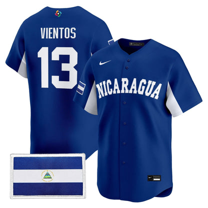 Men's Team Nicaragua 2026 World Baseball Classic Vapor Premier Jersey - All Stitched