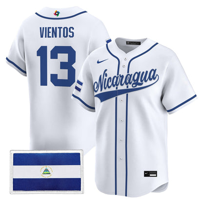 Men's Team Nicaragua 2026 World Baseball Classic Vapor Premier Jersey - All Stitched
