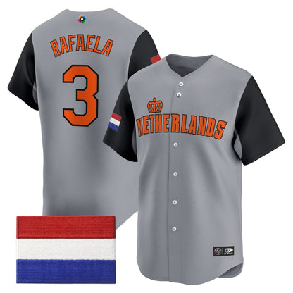 Men's Team Netherlands 2026 World Baseball Classic Vapor Premier Jersey - All Stitched