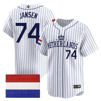 Men's Team Netherlands 2026 World Baseball Classic Vapor Premier Jersey - All Stitched