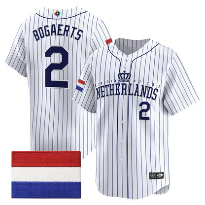 Men's Team Netherlands 2026 World Baseball Classic Vapor Premier Jersey - All Stitched