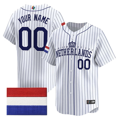 Team Netherlands 2026 World Baseball Classic Vapor Premier Custom Jersey - All Stitched