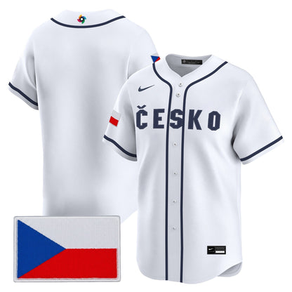 Men's Team Czechia 2026 World Baseball Classic Vapor Premier Jersey - All Stitched