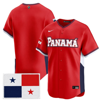 Men's Team Panama 2026 World Baseball Classic Vapor Premier Jersey - All Stitched