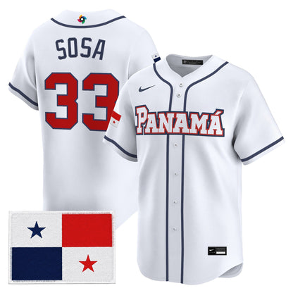 Men's Team Panama 2026 World Baseball Classic Vapor Premier Jersey - All Stitched