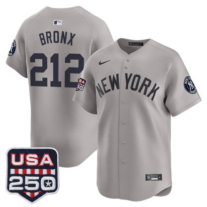Men's New York Yankees 250America Patch Vapor Premier Limited Jersey - All Stitched