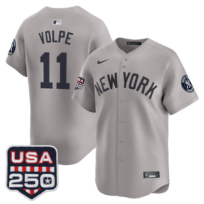 Men's New York Yankees 250America Patch Vapor Premier Limited Jersey - All Stitched